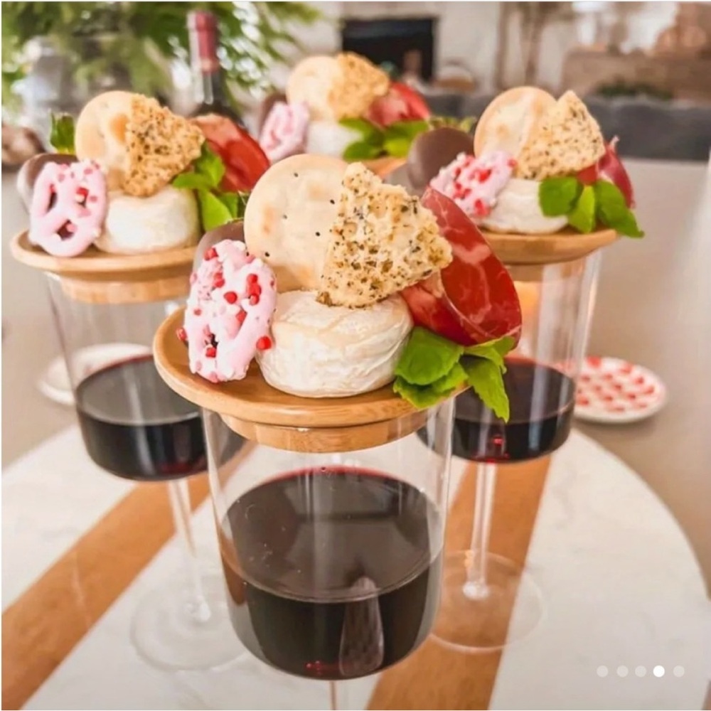 Mini Charcuterie Plate Glass Topper (set of 4)